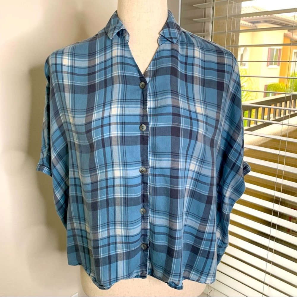Holding Horses Hi-Lo Soft Plaid Button Shirt